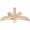 Ekena Millwork Alberta Smooth Timber Gable Bracket, Douglas Fir, 36"W x 23"H x 3 1/2"D x 3 1/2"F, 15/12 Pitch GBW036X23X0404ALB00SDF - alternate 2